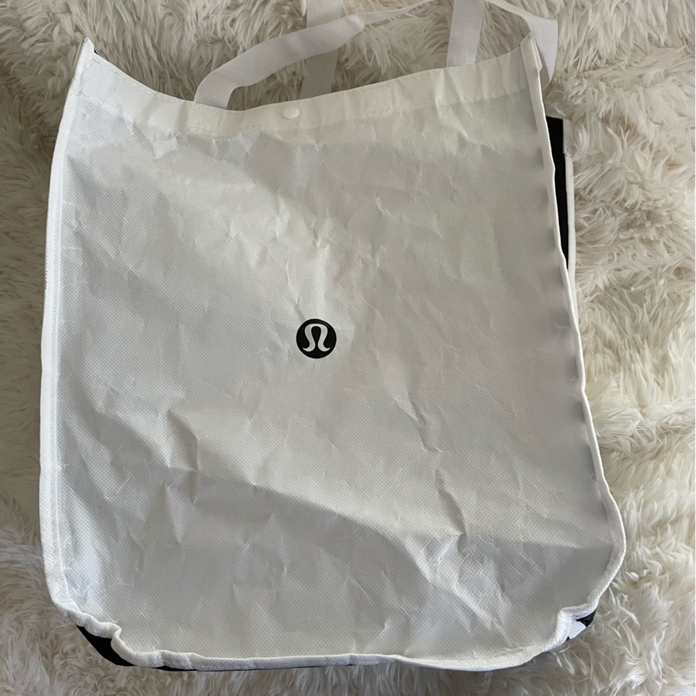 Large Lululemon White Tote Bag